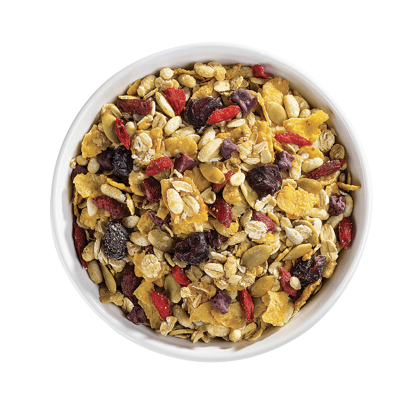 A bowl of mixed dry fruits and seeds